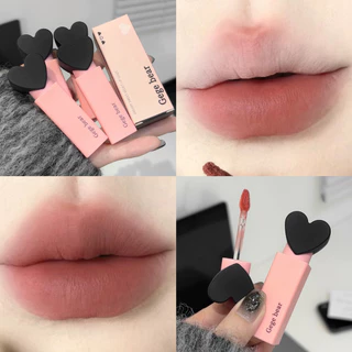 Gegegege BEAR Dream sweetheart Esmalte Labial De Veludo , Lipstic Mate Nu , 24 Horas Lápis De Lábio Natural Liso Mancha , Cor Nutritiva Íntima Stick , Long Brilho Duradouro À Prova D