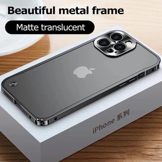 Capa Dourada Preta Alumínio Metal Para Celular iPhone 16 Pro Max 16 15 Plus 14 13 Pro Max 11 13 12 11 13 Roxa