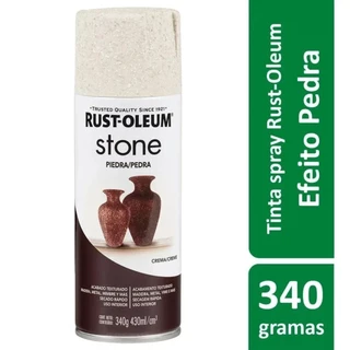 Spray Efeito Pedra Creme 340g Rust Oleum em Oferta na Shopee