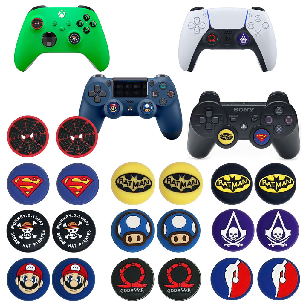 Kit 2 Grip Protetor Analógico Para Xbox One Ps3 Ps4 Ps5 Series