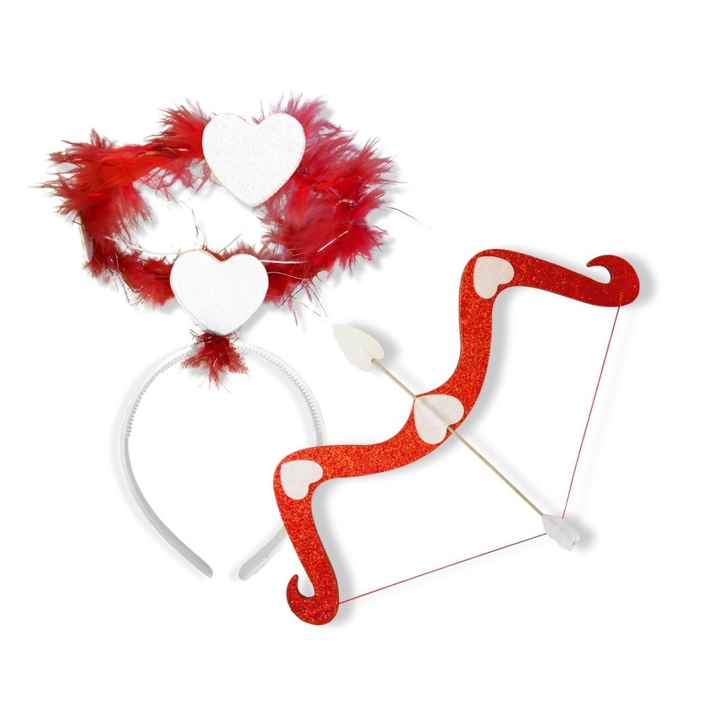 USHOBE 1 Set Cupido's pijl mini cupido boogpijlenset cupido kostuum cadeaus speelgoed- cupid boog pijl rekwisieten valentijn cupido pijl bal decoraties kleding Geschenk minnaars jurk