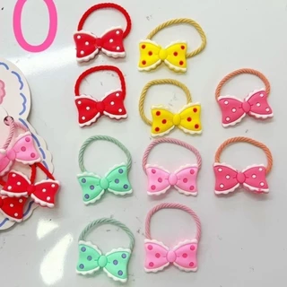 Kit 10 Peças elástico de cabelo infantil muitos modelos em Oferta na Shopee