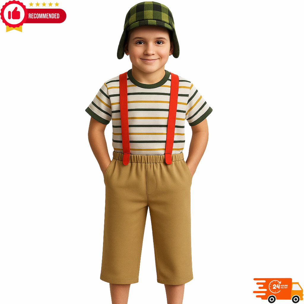 Fantasia Chaves Infantil Conjunto Completo | Shopee Brasil