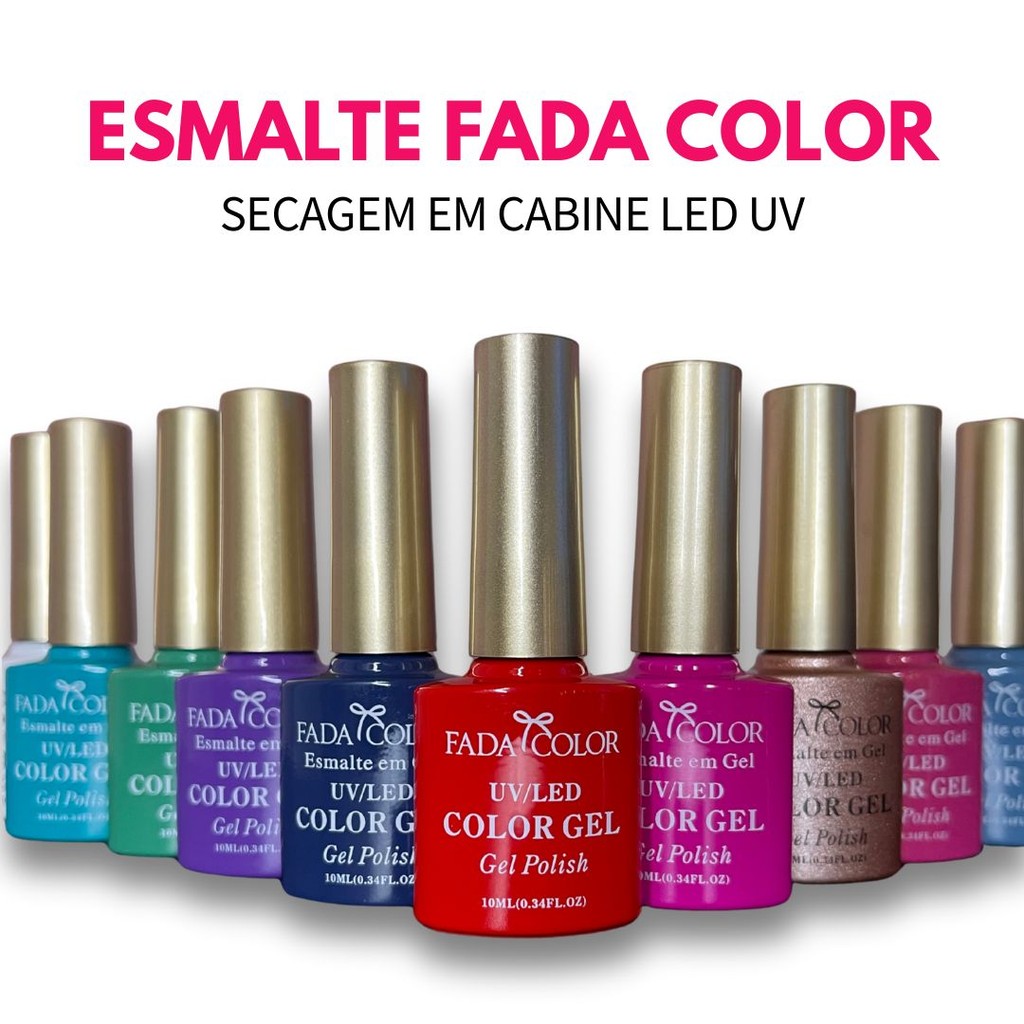 Esmaltes em Gel Fada Color | Shopee Brasil