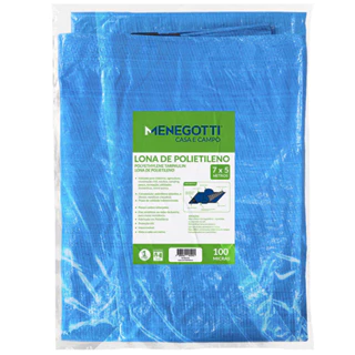 Lona de Polietileno da Menegotti 7x5 Metros Impermeável e Espessura 100 Micras para Acampamentos em Oferta na Shopee