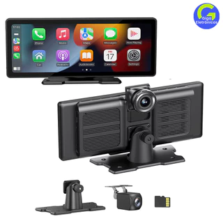 Player de Carro 10.26'' Multimídia com Gravador de Condução, Apple Carplay, Android Auto e Câmera Dupla em Oferta na Shopee
