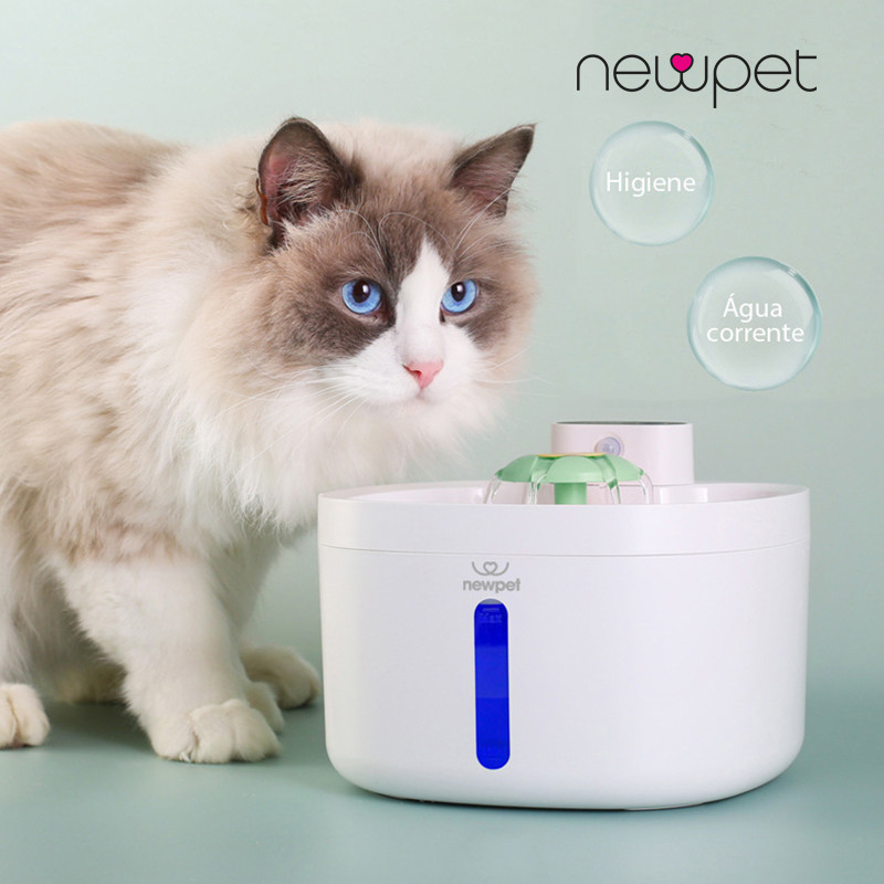 2.6l Sensor Sem Fio Bebedouro Fonte Para Gato Cão Newpet -Bivolt ...