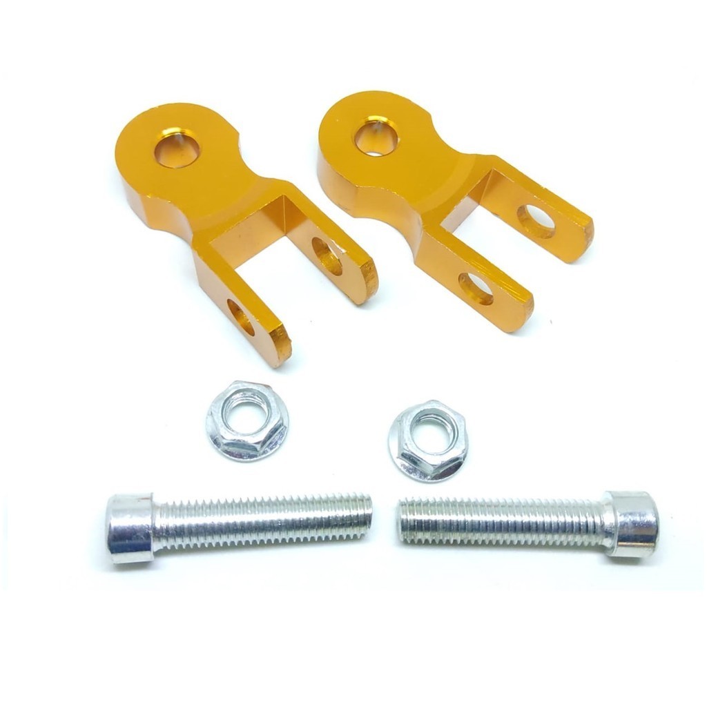 Alongador Traseiro Biz 100 125 Pop 100 110 Aluminio Dourado