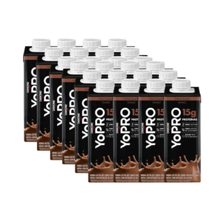 Kit 24 Unidades YoPRO Bebida Láctea Chocolate 15g de Proteínas 250ml