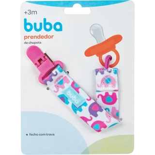 Prendedor De Chupeta Elefantinho Rosa 7480 - Buba