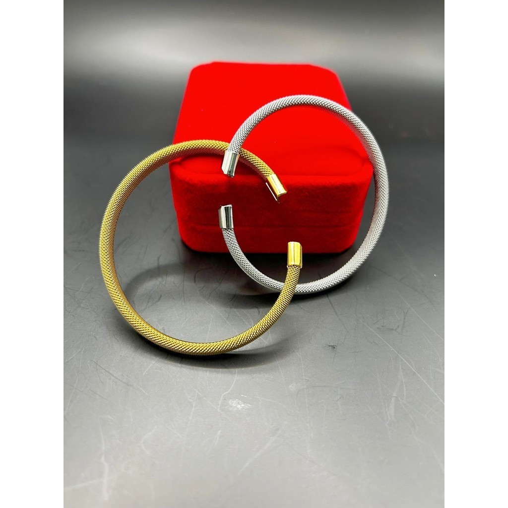 Pulseira Bracelete De Cor De Aço De Malha Trançada De Aço Inoxidável