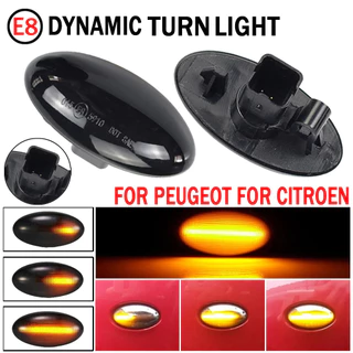 Adequado para Peugeot 307 206 207 407 107 607 1007 Parceiro Especialista em Sinalização Lateral de Sinalização de Encomenda de Sinalização de Giro Dinâmico LED