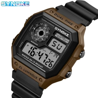 Sinoke Outdoors Relógio Esportivo Digital Homens Militares Calendário À Prova D