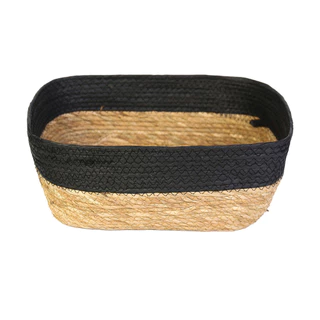Cesto Organizador Fibra Natural Decorativo 30x23x11cm 3055