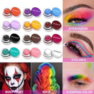 DUNUF 12-Color Matte Brow Tint , Conjunto De Maquiagem Para Sombra Impermeável De Longa Duração