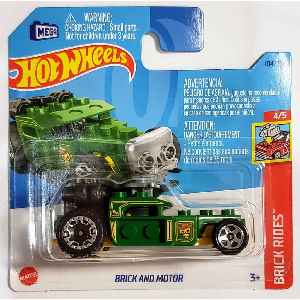 Hot Wheels Brick Rides - Brick and Motor (Mega Blocks Lego) | Shopee Brasil