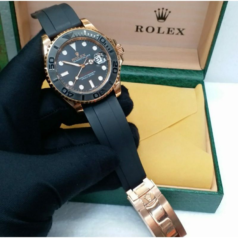 Jam R lexs _ Yacht Master Rubber Clone Automático Ultimate SerI BY LS Factory , " en "] Relógio