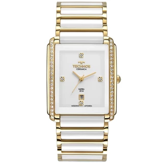 Relógio Technos Feminino Ceramic/saphire Dourado - GN10AX/4B