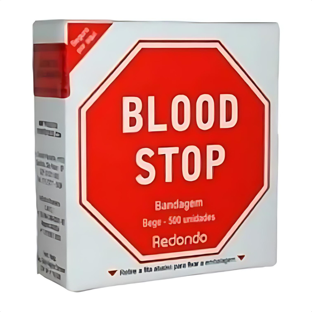 Curativo Blood Stop Adulto Redondo Estancar Sangue 500 Un | Shopee Brasil