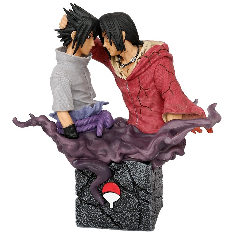 18cm naruto anime figura uchiha sasuke itachi irmão reconciliação