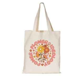 Bolsa Sacola Ecobag Algodão Flower Power Ideology