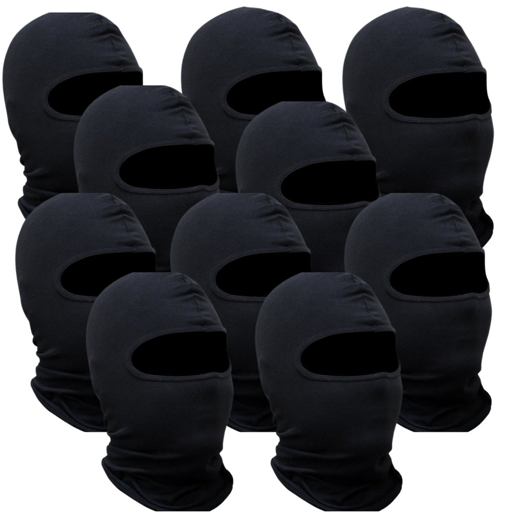Kit 10 Balaclava Touca Ninja Gorro Térmico Motoqueiro Proteção UV+ ...