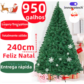 Árvore de natal verde pinheiro e tradicional Super Cheia Grandede Natal diversos tamanhos 150 a 240cm
