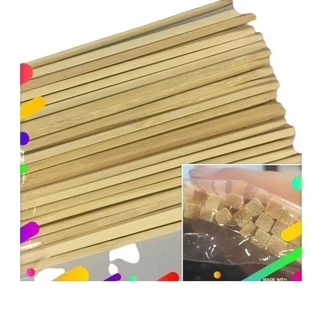 Kit Palitos / Espetos de Bambu Sem Ponta Para Doces 200 Un