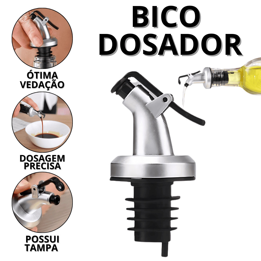 Dosador De Azeite Para Garrafa Bico Dosado Galheteiro Óleo Vinagre ...