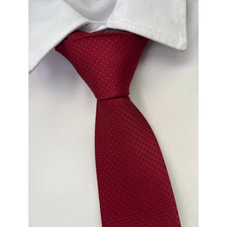 Gravata Semi Slim Vermelha - 2400 Fios