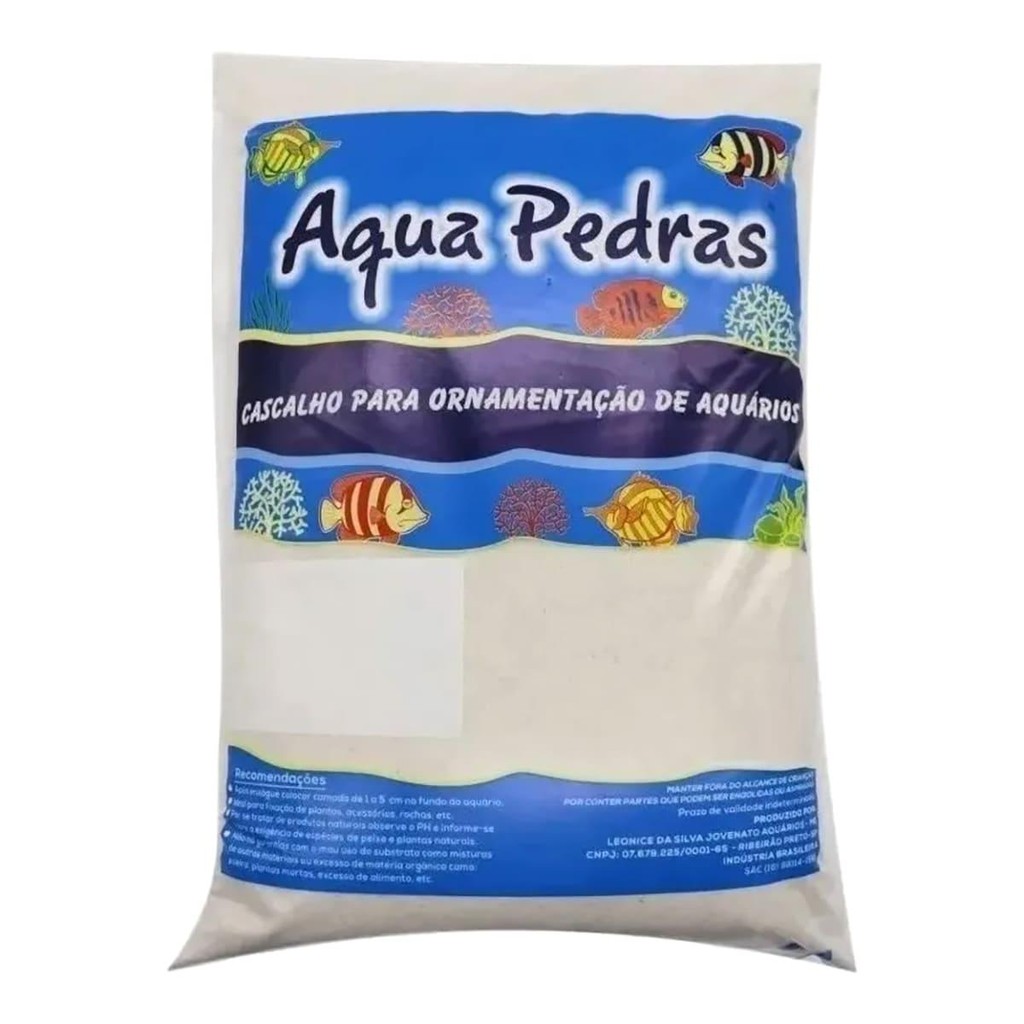 Areia Duna Quartzo Aqua Pedras N00 - 25kg