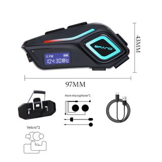 Fones de ouvido para capacete de motocicleta Bluetooth 5.4, microfone 2 em 1 para motocicleta Marisa em Oferta na Shopee