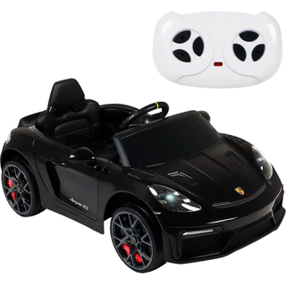 Carro Elétrico Infantil Belfix Porsche Spyder 718 RS Preta Botões Funcionais Guiada por Controle em Oferta na Shopee
