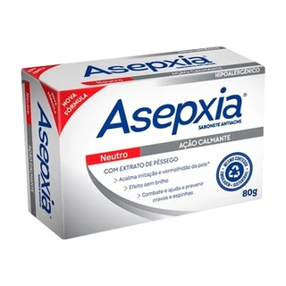 Sabonete Asepxia Neutro Ação Calmante 80g em Oferta na Shopee