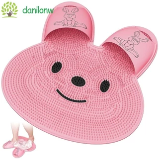 DANILO Shower Esteira De Esfregar Os Pés , Cute Creative Massage Pad , | Lavável Em Forma De Coelho Doméstico Com Ventosas De Sucção De Esfregão Acessórios De Banho