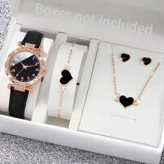 Relógio de Moda Senhoras Moda Diamante Árabe Discagem Correia de Couro Quartzo Relógio Love Jewelry