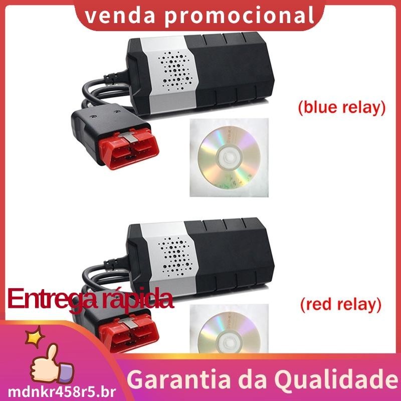V9 Para DS150E OBD VCI 2017 . R3 TCS Pro OBD2 Ferramenta De Diagnóstico Com Bluetooth O Scanner De Acessórios Caminhões DS150E mdnkr458r5br