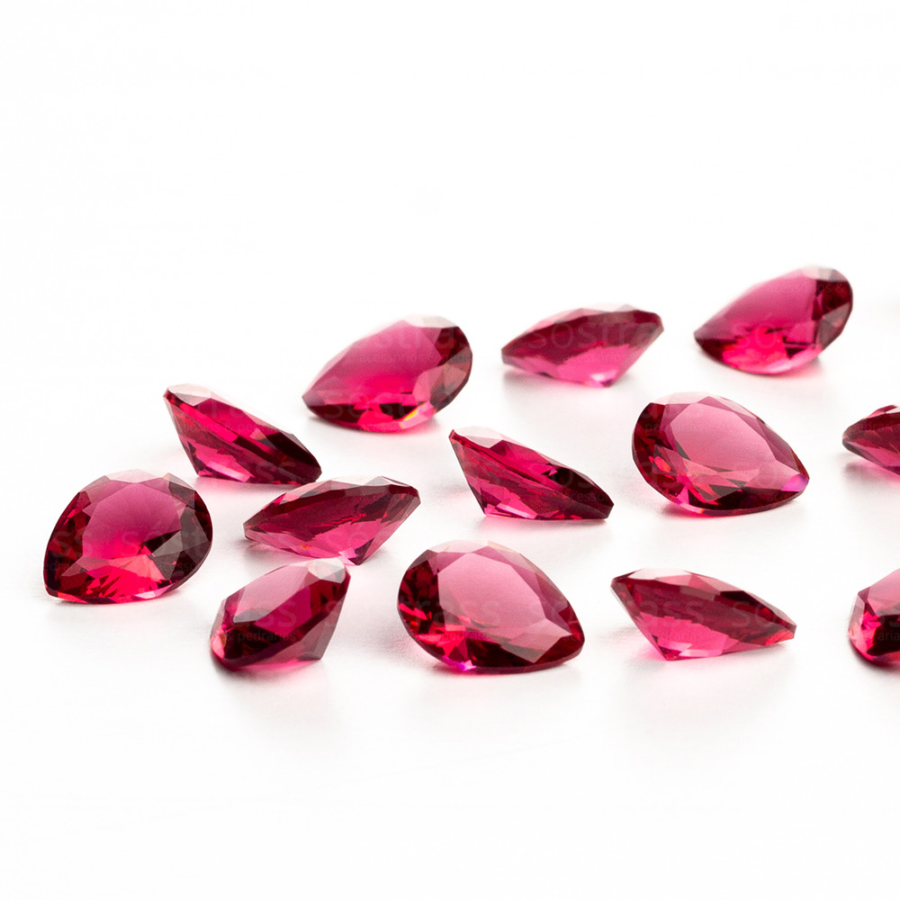 Pedra de Zircônia Gota 10x8mm Rosa Escuro - 10 Peças | Shopee Brasil