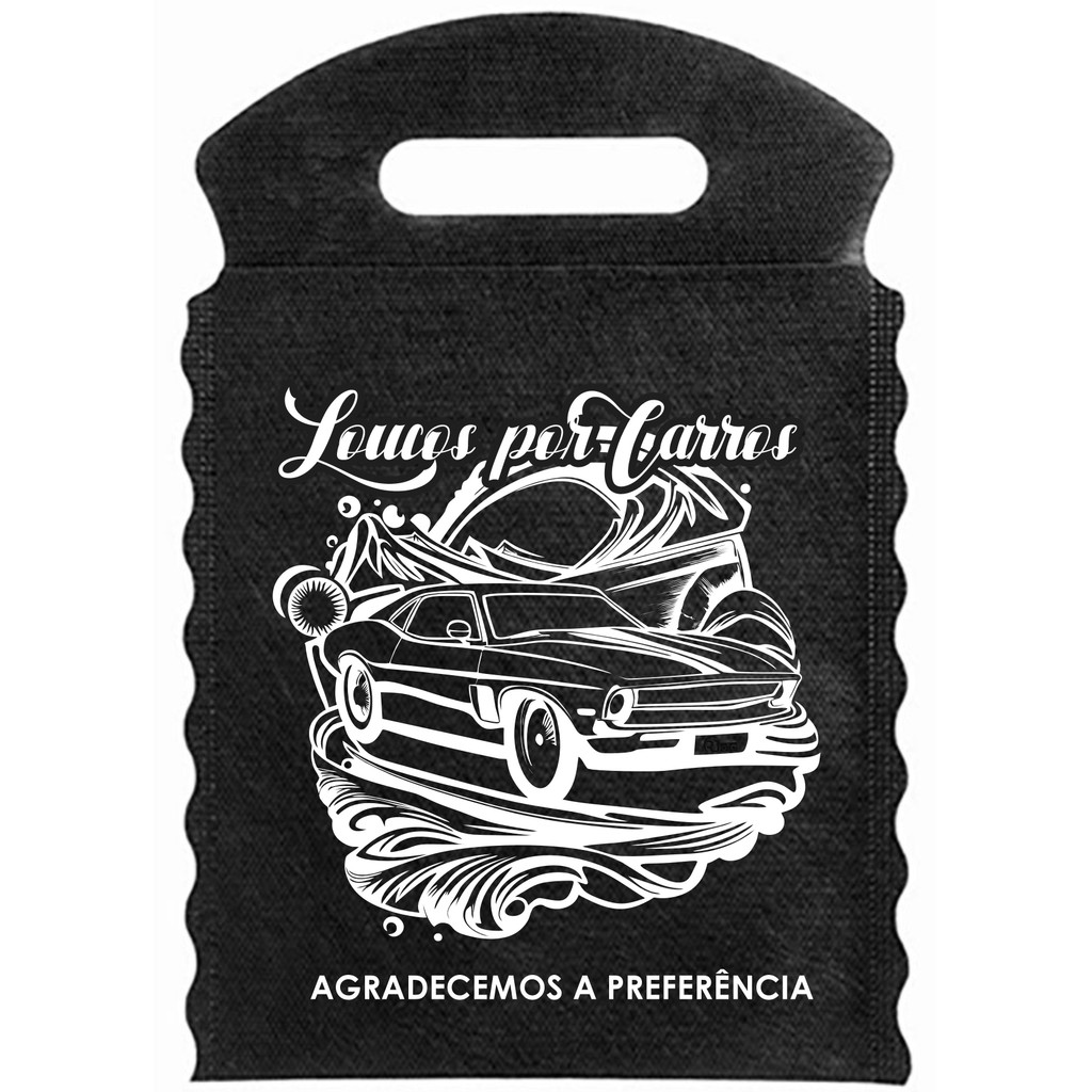 Lixo Car Step Preto - 100 Unidades (produto não personalizado) Leia a descrição
