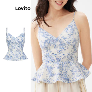 Lovito Regata floral Boho Ditsy para mulheres L100MD368