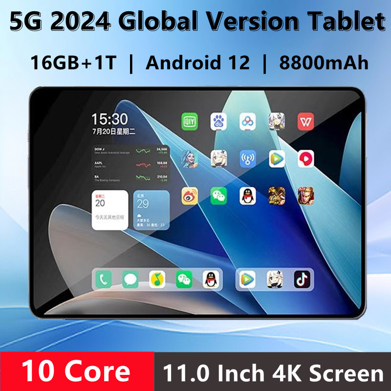 2024 Edição Global Novo Estilo 11 polegadas Android 12 Deca Core 16GB ...