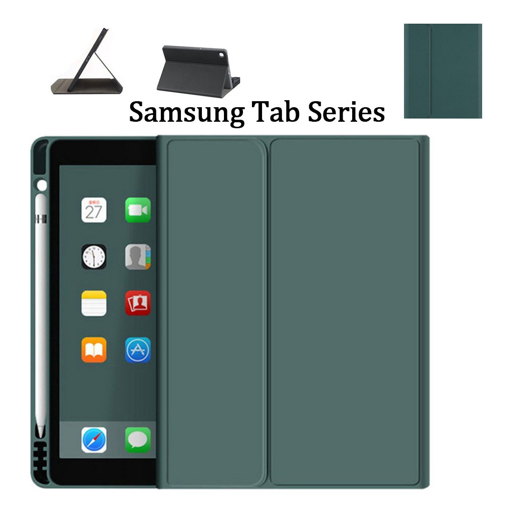 Capa Protetora Com Slot Para Caneta Para Samsung Tab A7/s7plus/S8Ultra/S7FE/S6 Lite/s9+