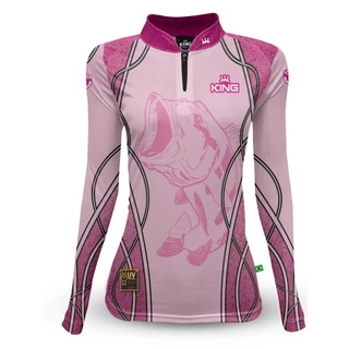 CAMISETA FEMININA DE PESCA KING BRASIL COM PROTEÇÃO SOLAR UV 50+ (KFF601) - FEMININA