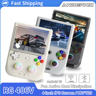 ANBERNIC RG 406V Console De Jogos Portátil De Vídeo 4 " IPS HD Touch Screen Android 13 Wifi Retro Games Player Suporta 1080p DP RG406V