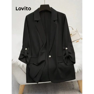 Lovito Blazer elegante de botões simples para mulheres L102AD025