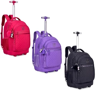 Mochila de Rodinha Infantil Feminina Rebecca Bonbon - Clio Style