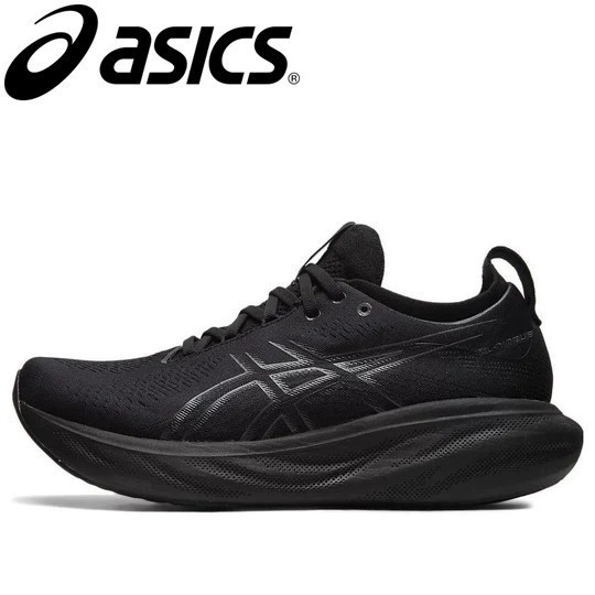 Asics Gel Nimbus 25 Triple Black Confortável Maratona Tênis De Corrida