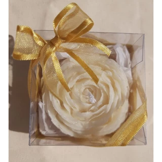 Vela em Flor Aromática Decorativa Perfumada Presente Pequena 30g em Oferta na Shopee