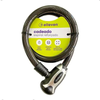 Cadeado Para Bicicleta Corrente Com Chave Bike, Moto, portão em Aço 80x15 cm Elleven