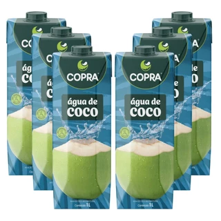 Kit 6 Copra Água de Coco 1 litro
